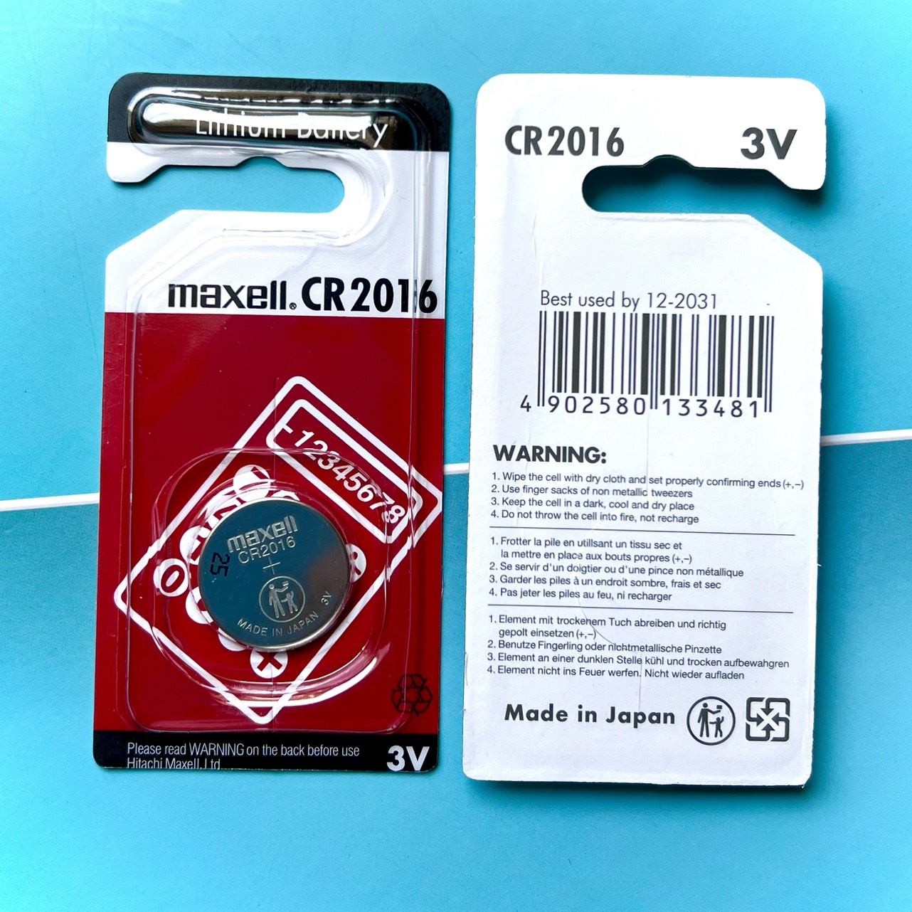 Pin CR2016 Maxell 3V Chính Hãng Nhật Bản