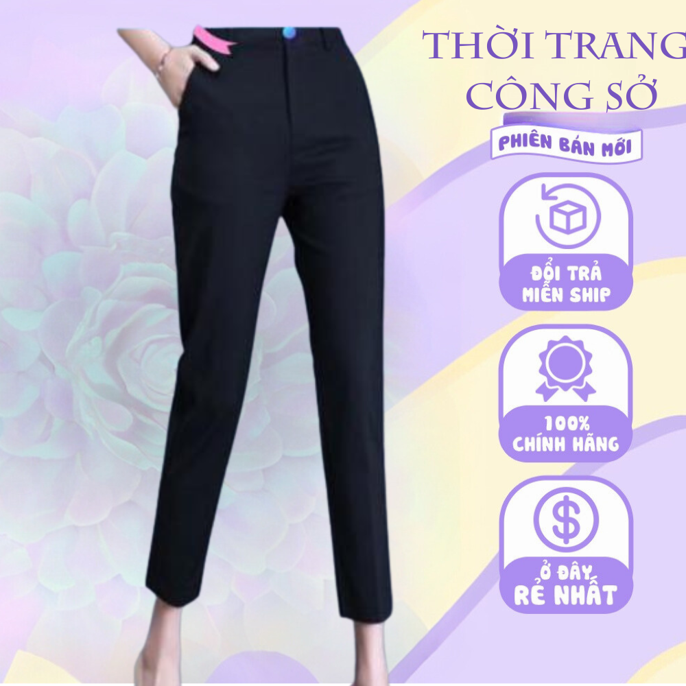 Quần tây công sở kiểu hiện đại chất tuyết mưa MS 688