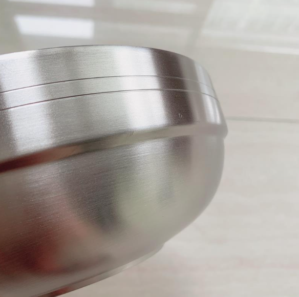 Bát Inox 2 lớp đựng miến, mì Hàn Quốc ( 이중 냉면기)