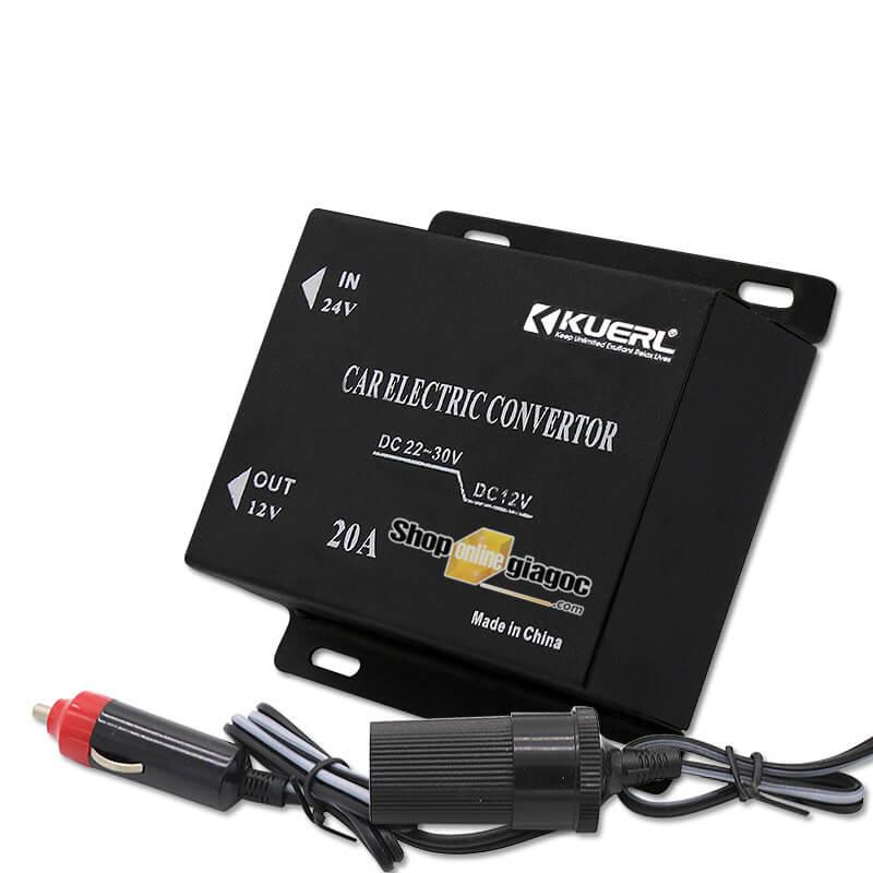 Bộ Chuyển Đổi Nguồn Điện Chân Tẩu 24V Sang 12v SPW03 - 20A