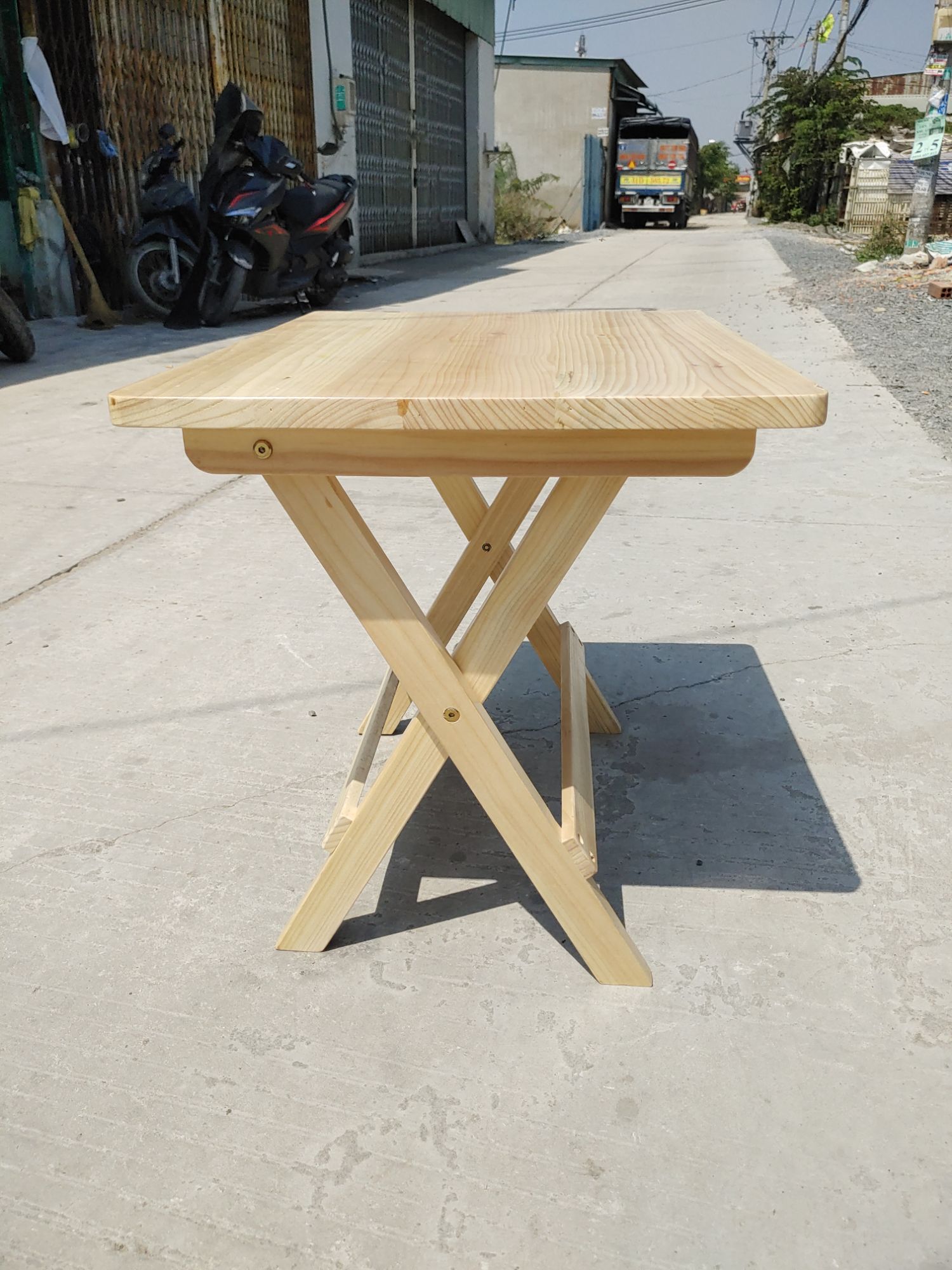 Bàn Gỗ Thông Chữ Nhật