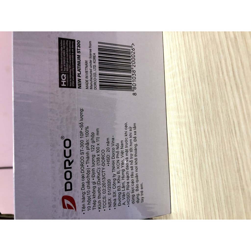 Dao lam dorco st300 1 hộp 10 lưỡi