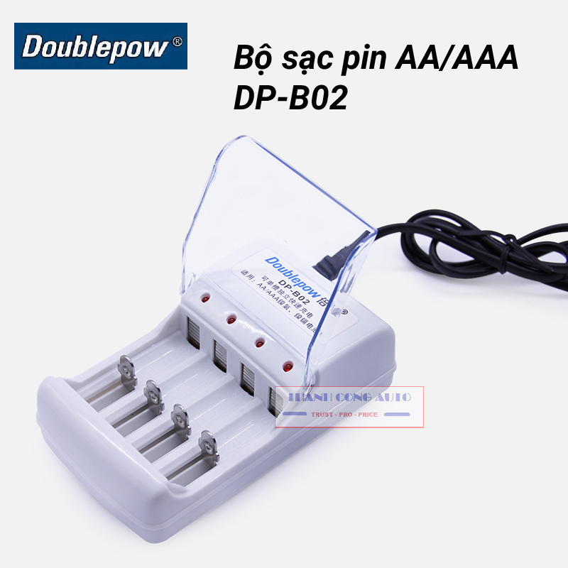 [Chính hãng] Bộ sạc pin AA/AAA Doublepow DP-B02