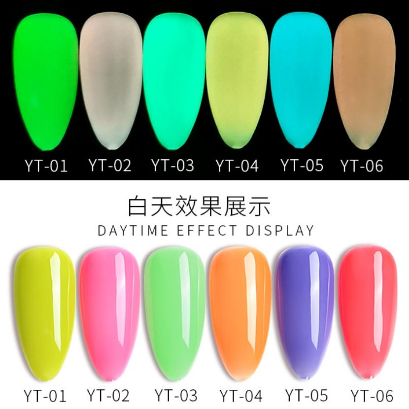 [HCM]Sơn gel AS màu dạ quang mã YT