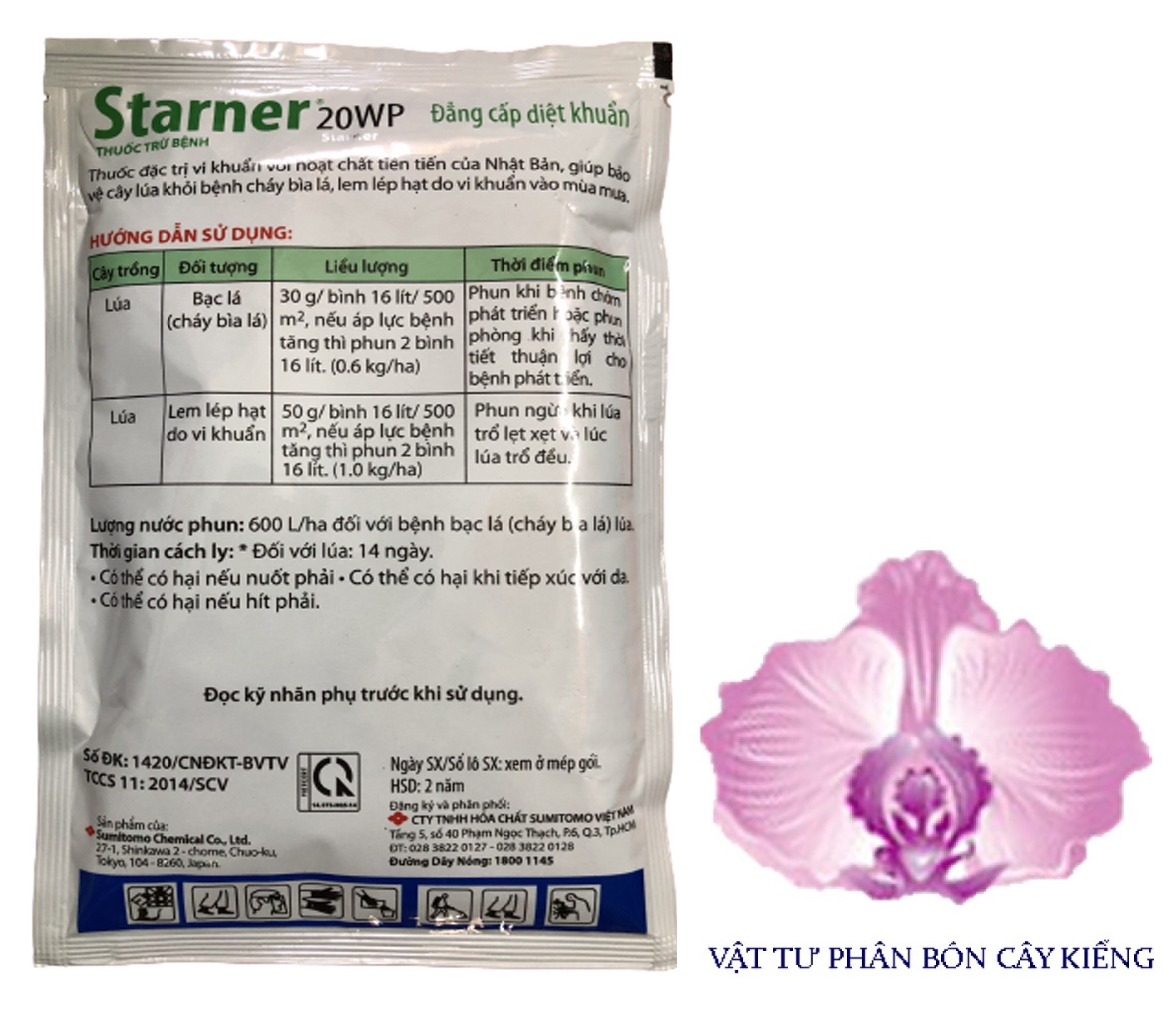 Trừ Nấm Bệnh Starner 20WP Diệt Vi Khuẩn - #547A# 100g