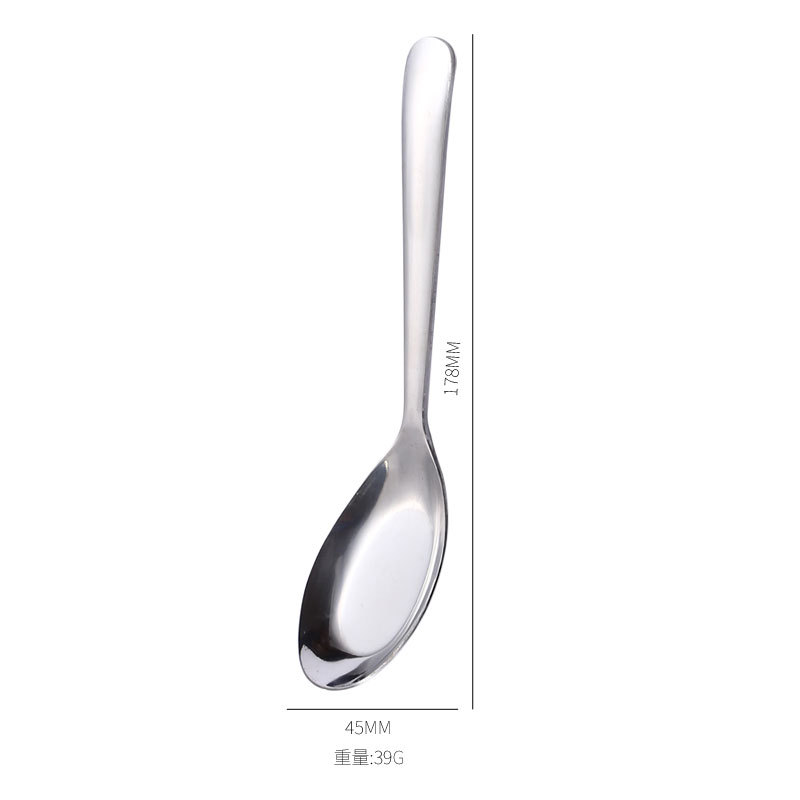 Combo 2 thìa ăn cơm/ muỗng soup dáng bầu bằng inox dày dặn siêu đẹp - thìa inox ăn phở - thìa muỗng inox 304 cao cấp