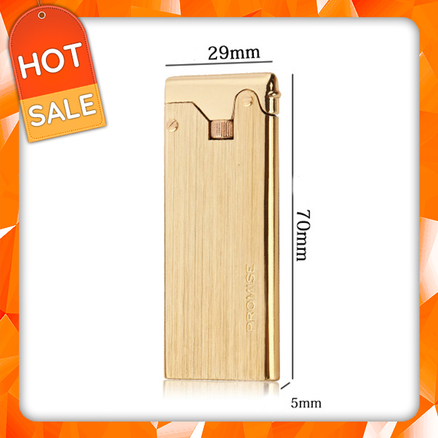 Vỏ hộp quẹt bật lửa gas đá promise bnc007 đẹp độc lạ tiện dụng - dùng gas đá cao cấp