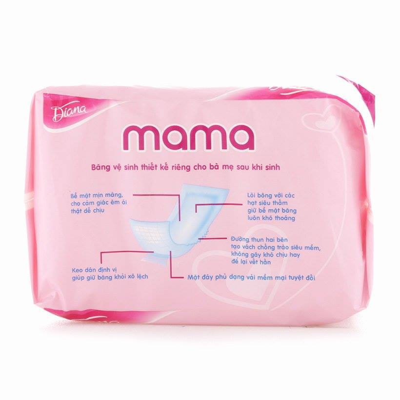 Băng Vệ Sinh MAMA Cho Mẹ 1 Gói 12 Miếng