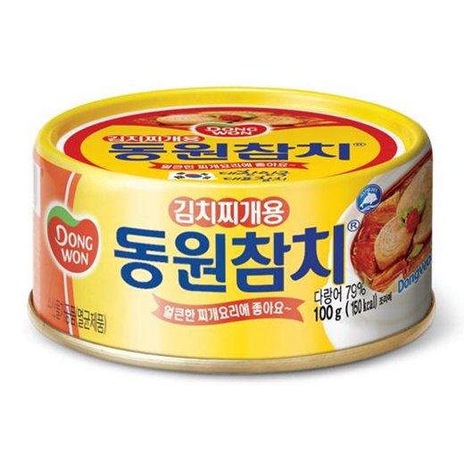 CÁ NGỪ ĐÓNG HỘP NẤU CANH KIM CHI DONGWON HÀN QUỐC 100GR