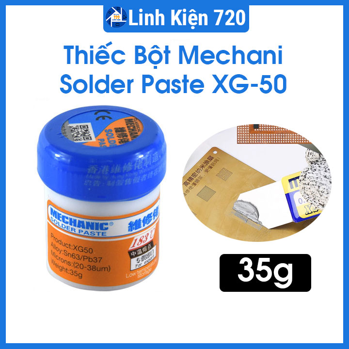 Thiếc bột mechani solder paste xg-50 35g