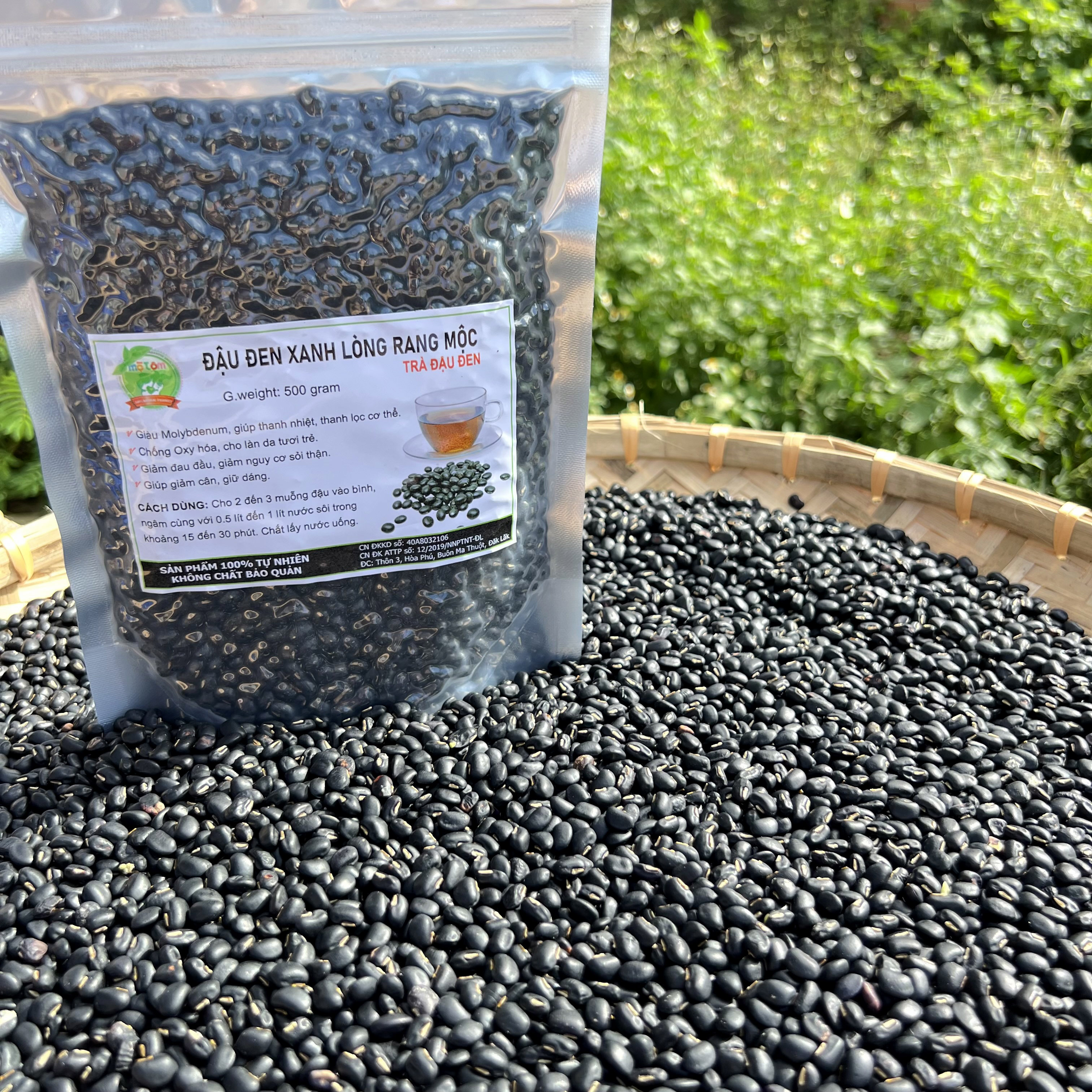 500GRAM ĐẬU ĐEN XANH LÒNG RANG MỘC (TRÀ ĐẬU ĐEN)
