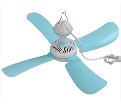 Quạt treo trần Mini 4 cánh (Trắng phối xanh)