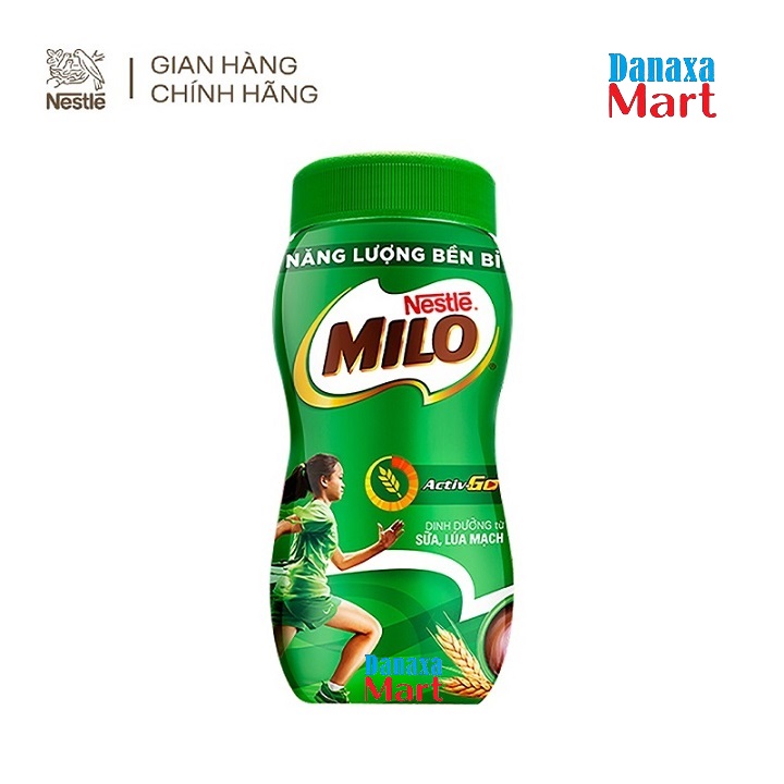 [Tùy chọn] Combo 2 Hủ Thức uống lúa mạch Nestlé Milo nguyên chất (Hũ nhựa 400g)
