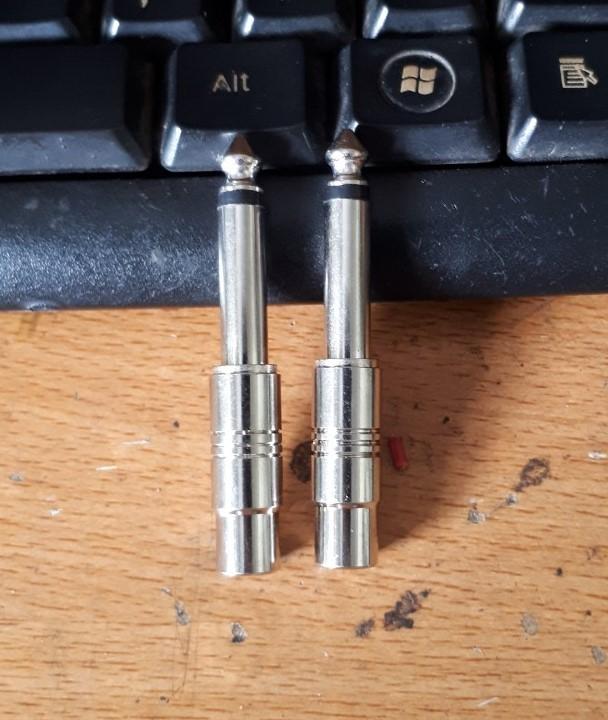combo 4  jack chuyển 6ly ra av inox