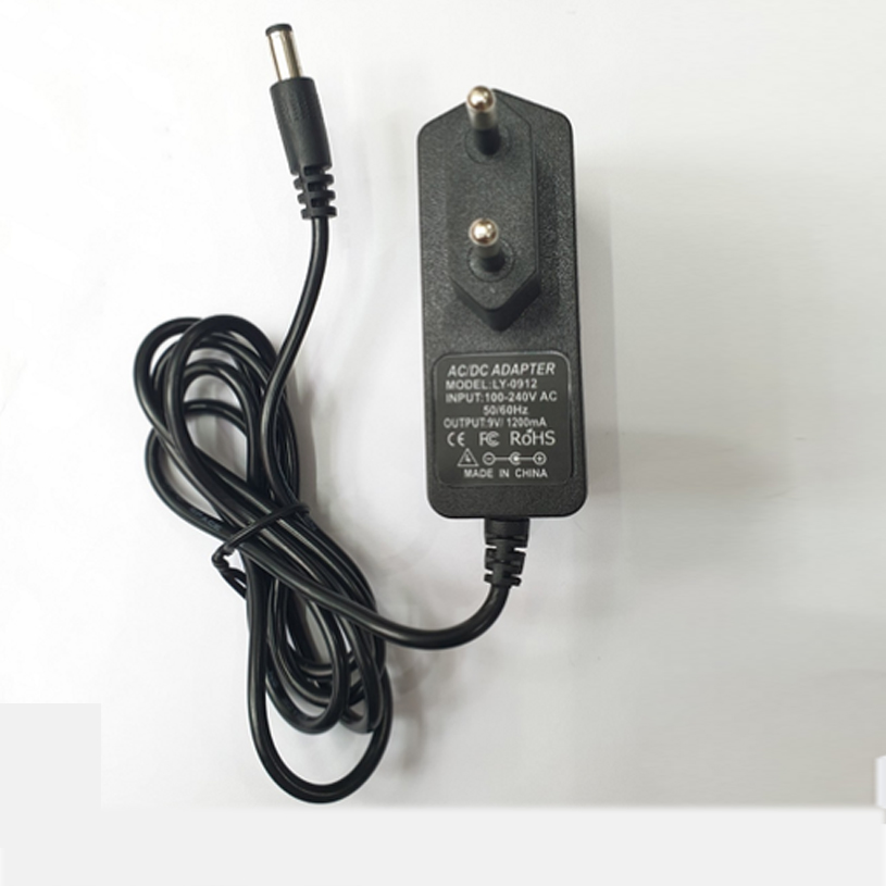 Adapter 9V-1A đầu lớn 5.5mm, hàng chất lượng.