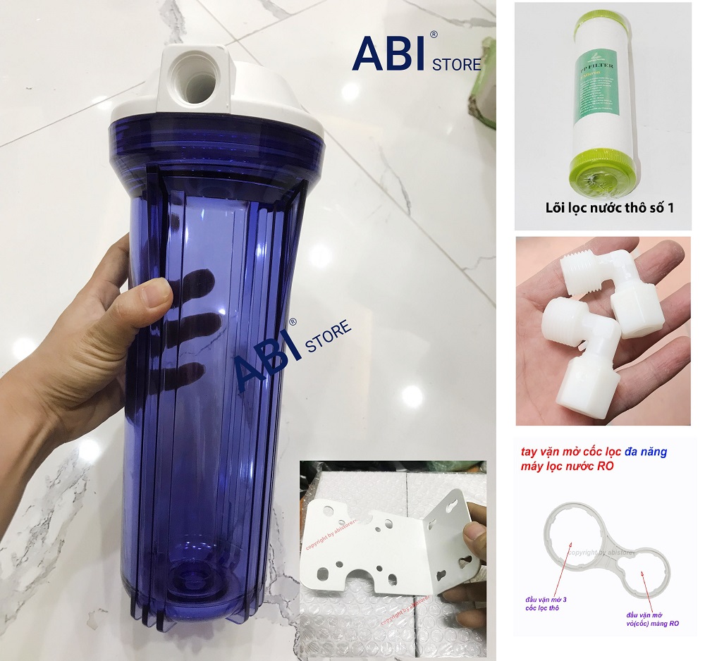 CỐC LỌC NƯỚC 10 INCH REN 21 TRONG DÀY ĐẸP, CỐC LỌC 10 INCH GIÁ RẺ