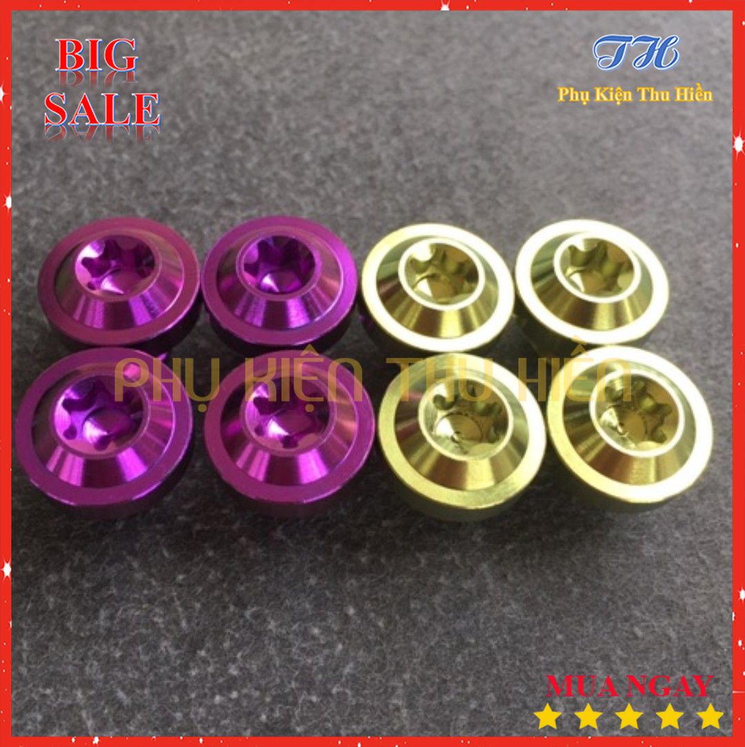 [HCM]Ốc 10li10 GR5 Đầu Dù Lắp Chân Kính Xe Máy (Giá 1 Con)