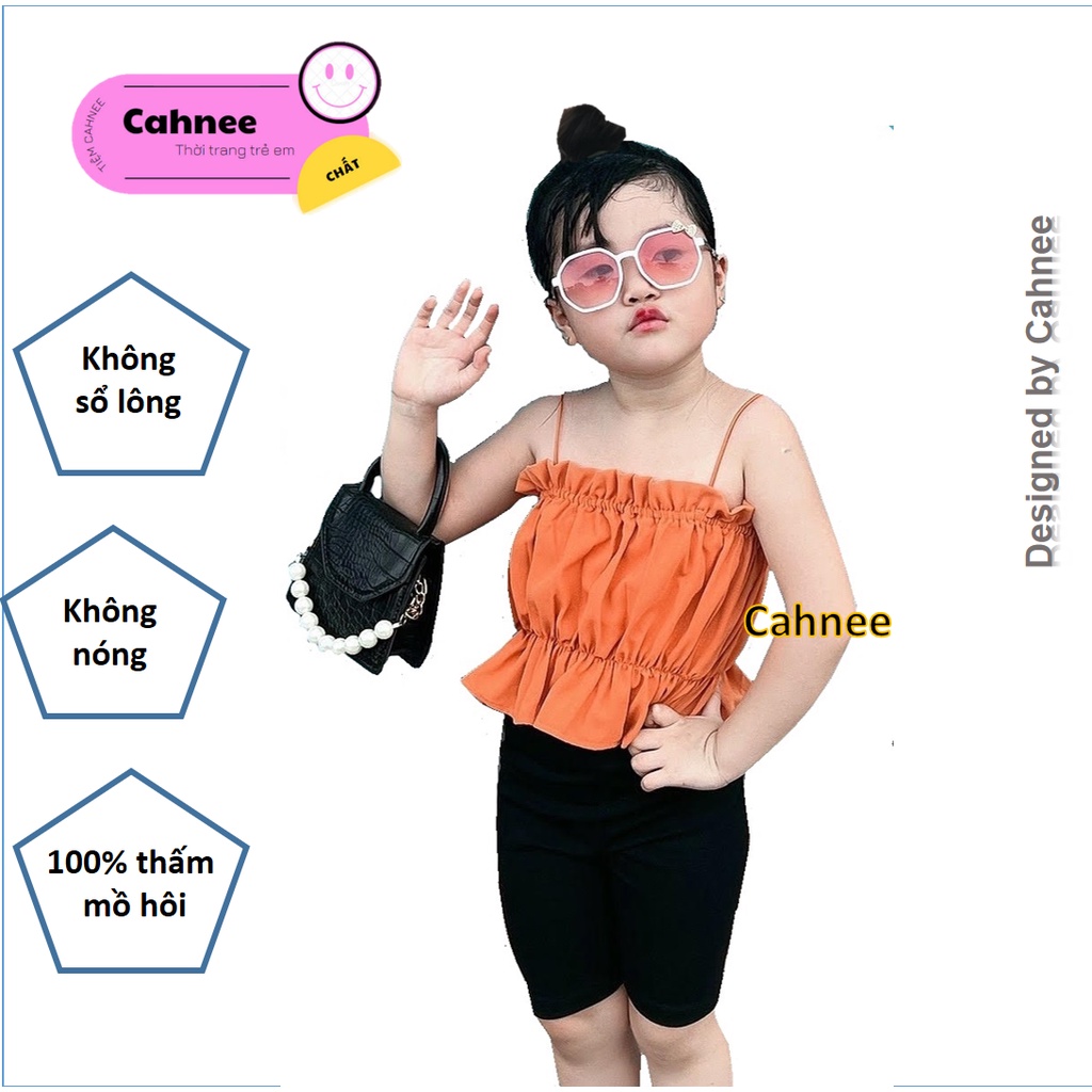 Áo Croptop Cộc Tay Cho Bé Gái