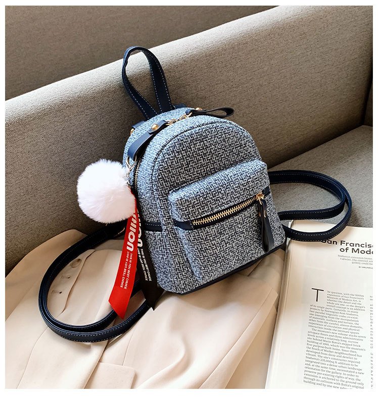 Balo mini cao cấp chất canvas xịn (Dây đeo được 2 kiểu balo hoặc đeo chéo)