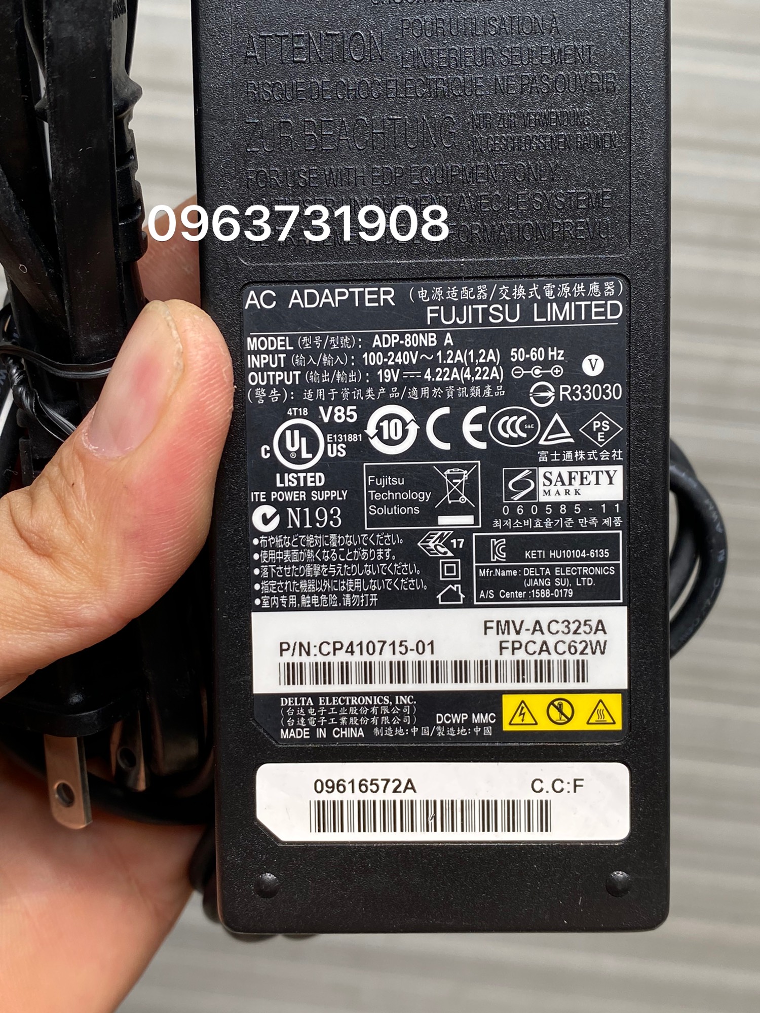 Sạc laptop FUJITSU LIMITED 19V-4.22A bản gốc
