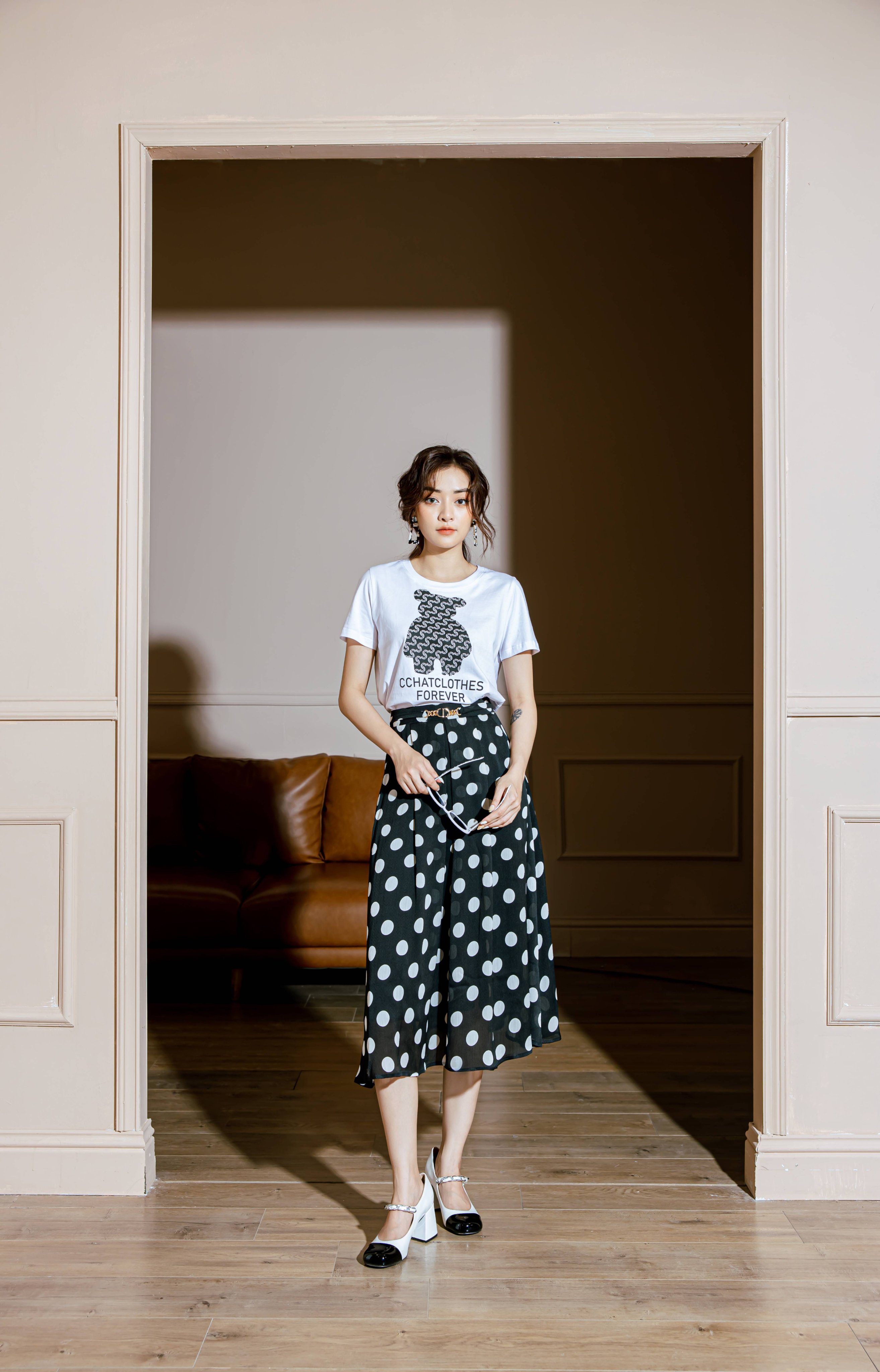 Áo T-shirt in gấu Cchat CChat Clothes