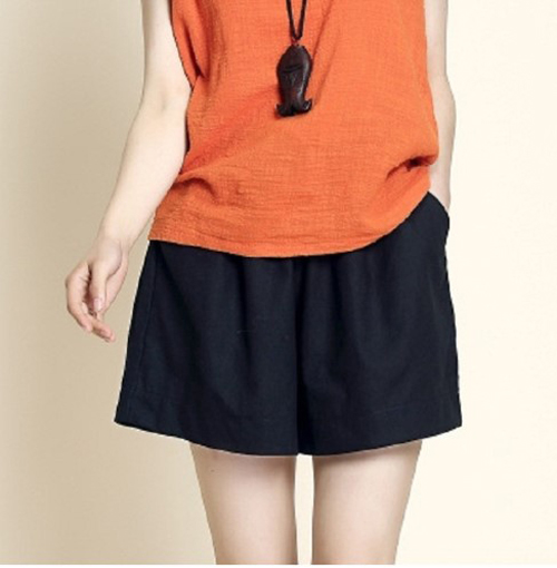 Quần baggy nữ đen (phía sau lưng thun)