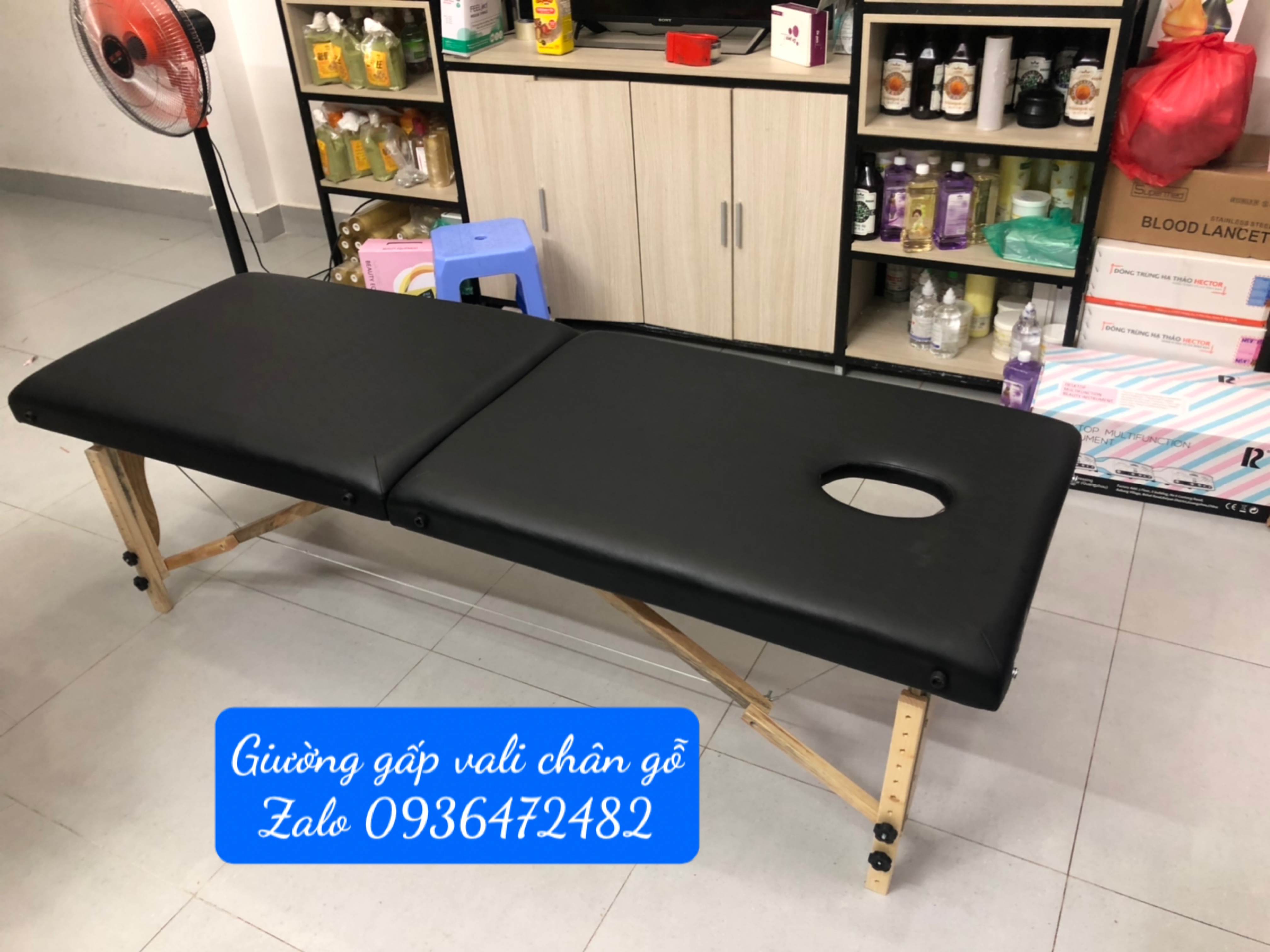 Giường Vali - giường spa xếp vali