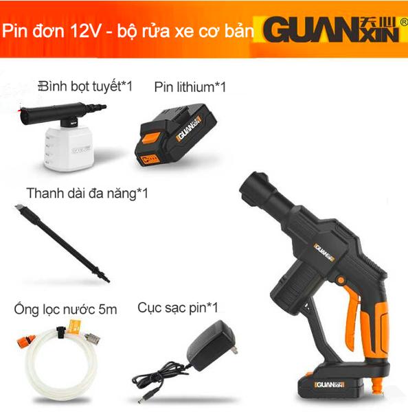 IT Smart Bộ rửa xe áp suất cao cầm tay dùng pin lithium