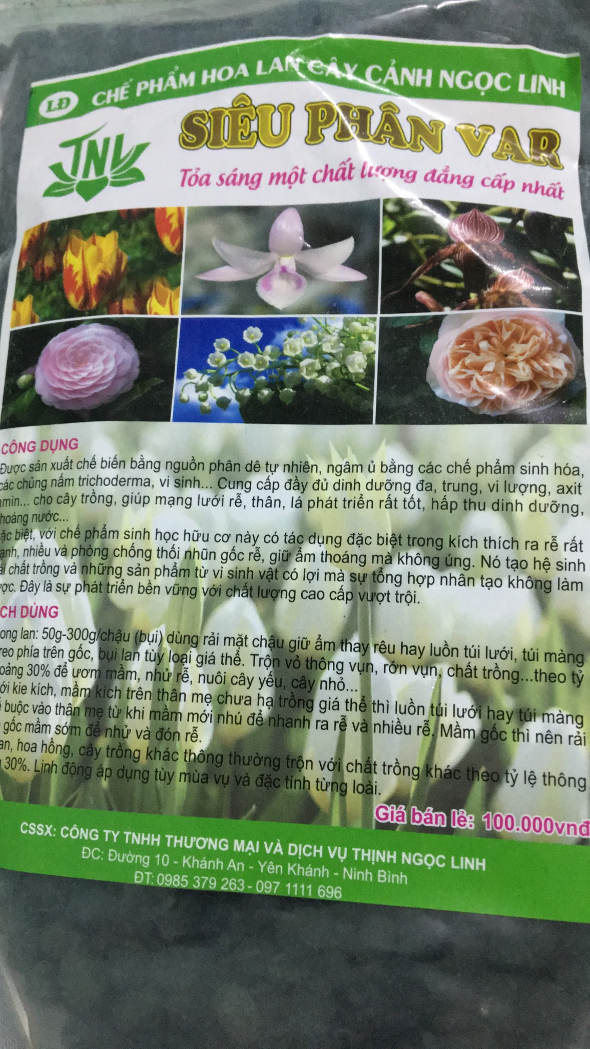 Siêu Phân Var Chế Phẩm Ngọc Linh Cao Cấp gói 500g