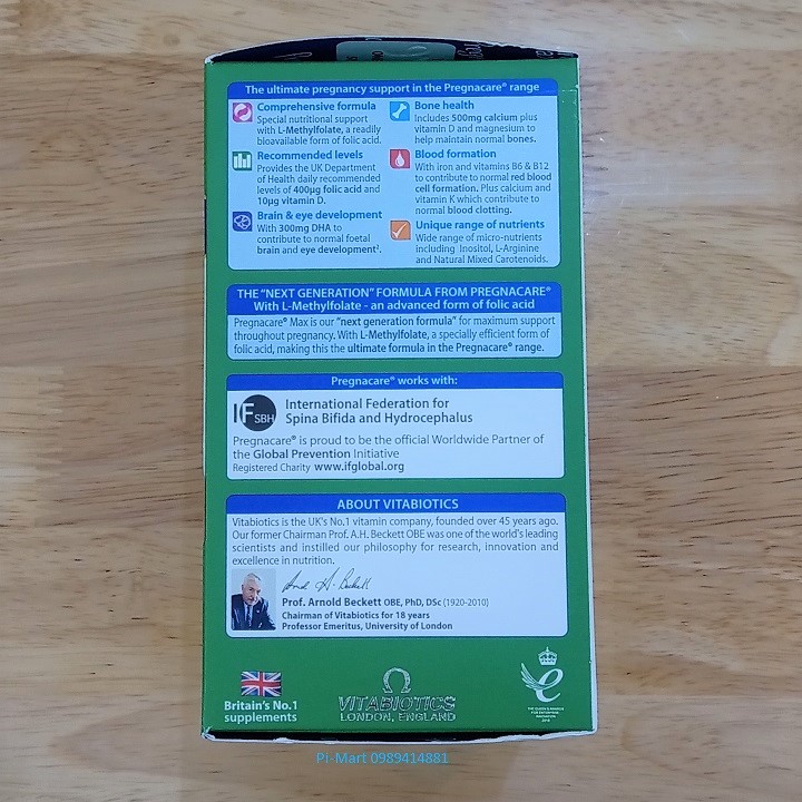 Vitamin bầu Pregnacare Max 84 viên