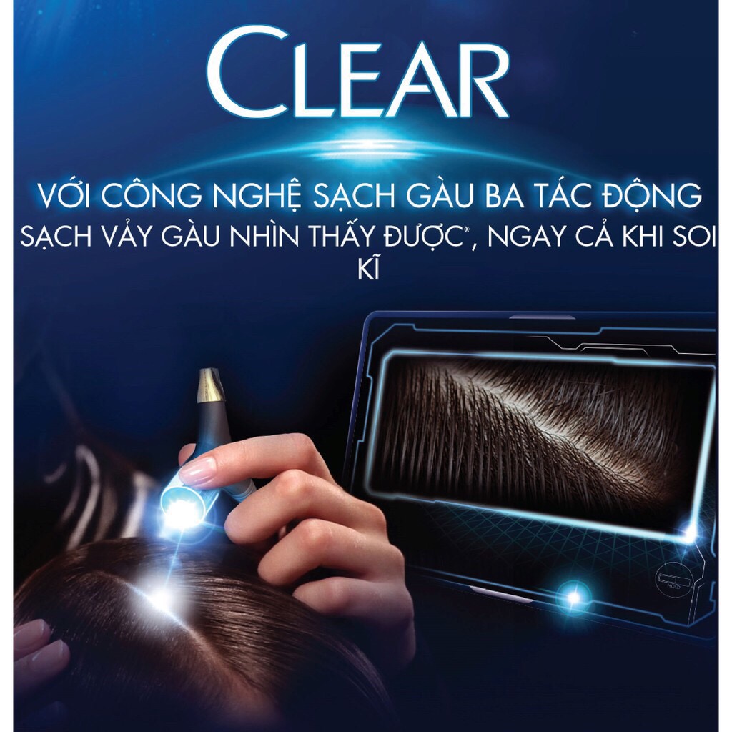 [HCM]Dầu Gội CLEAR Men Cool Sport Bạc Hà (900g)