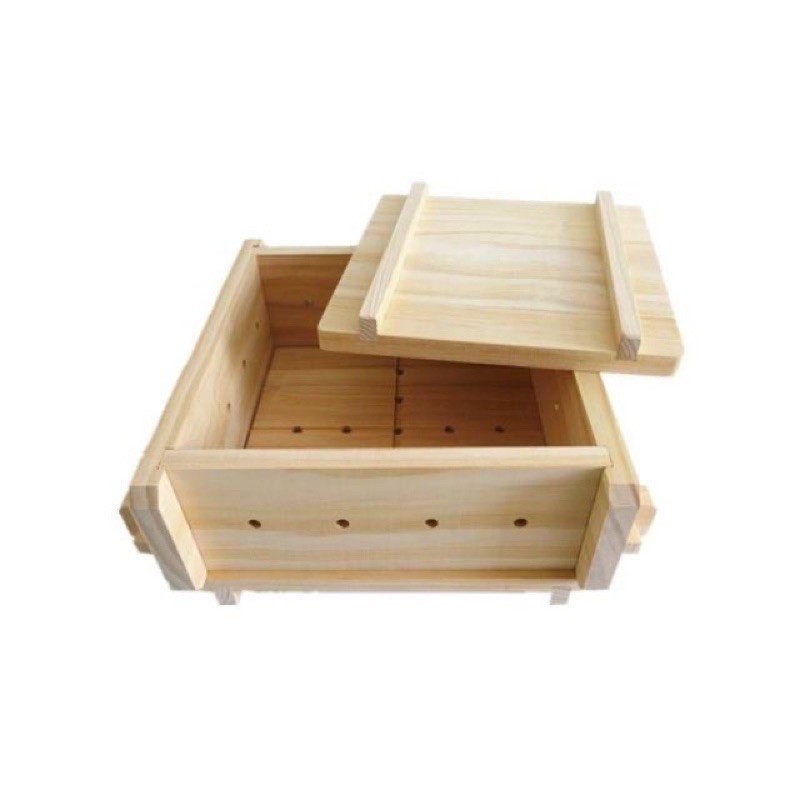 Khuôn Làm Đậu Phụ Bằng Gỗ Kèm Khăn