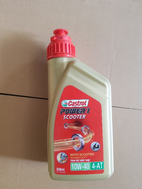 Combo Dầu Láp Và Dầu Máy Xe Ga Castrol