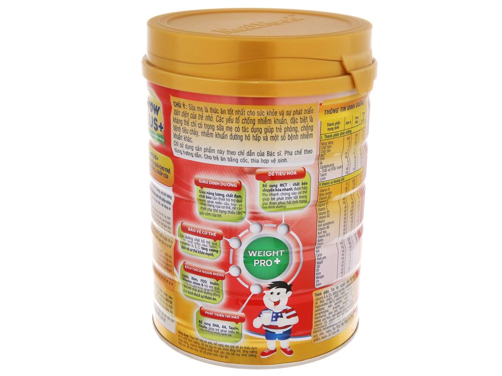 [RẺ VÔ ĐỊCH] Sữa bột NutiFood Grow Plus+ lon 900g