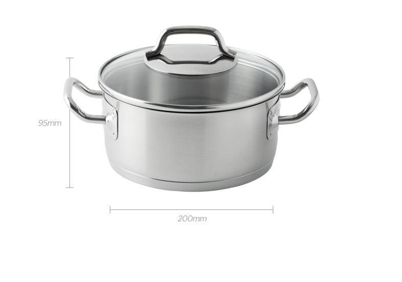 [HCM]Nồi inox Neo Charming size 20cm Lock&Lock LCM3203