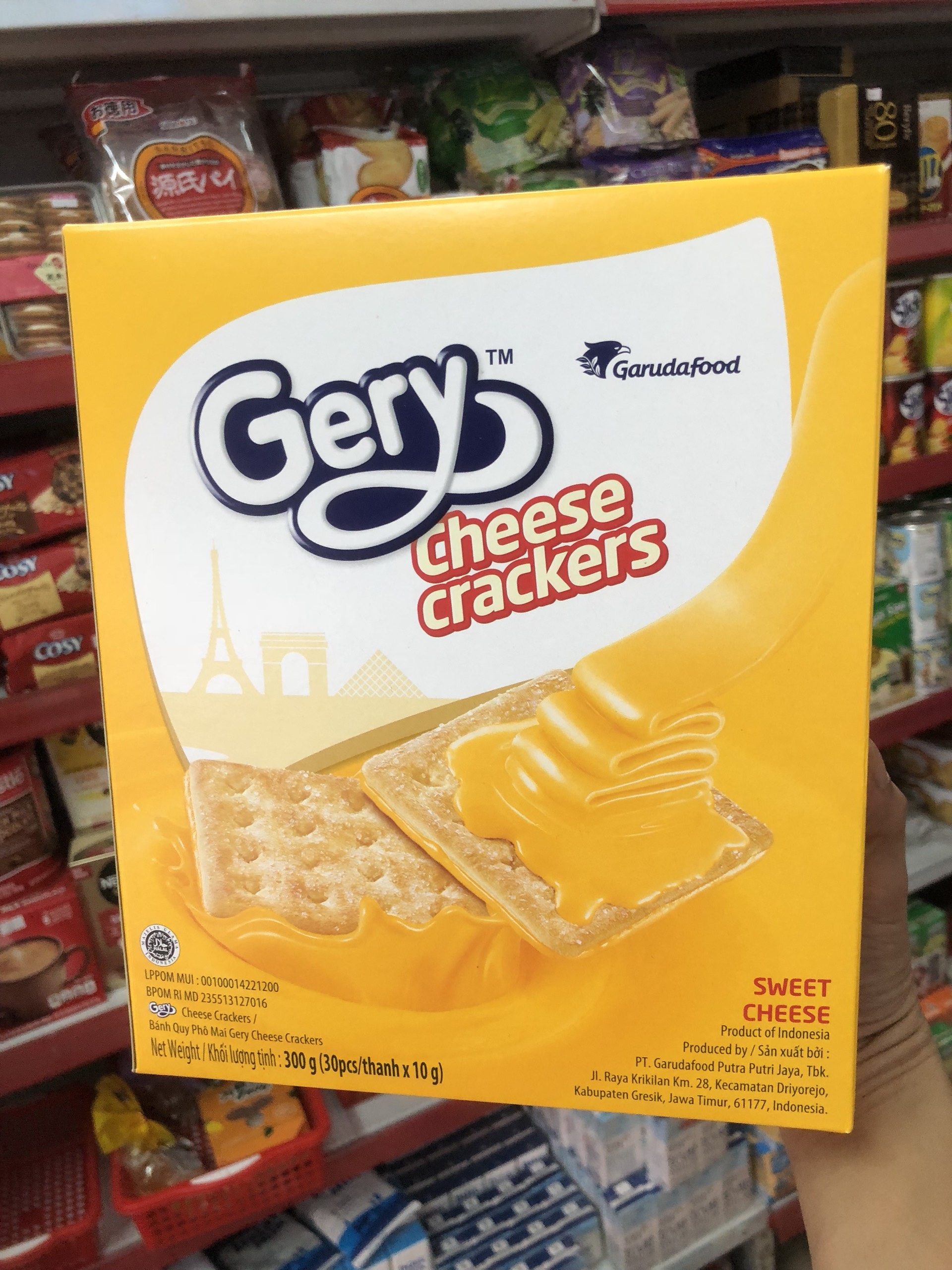[HCM]Bánh quy phô mai Gery Cheese Crackers 270g
