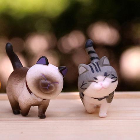 Phụ kiện tiểu cảnh - Mèo trang trí ngộ nghĩnh ( Mẫu ngẫu nhiên)