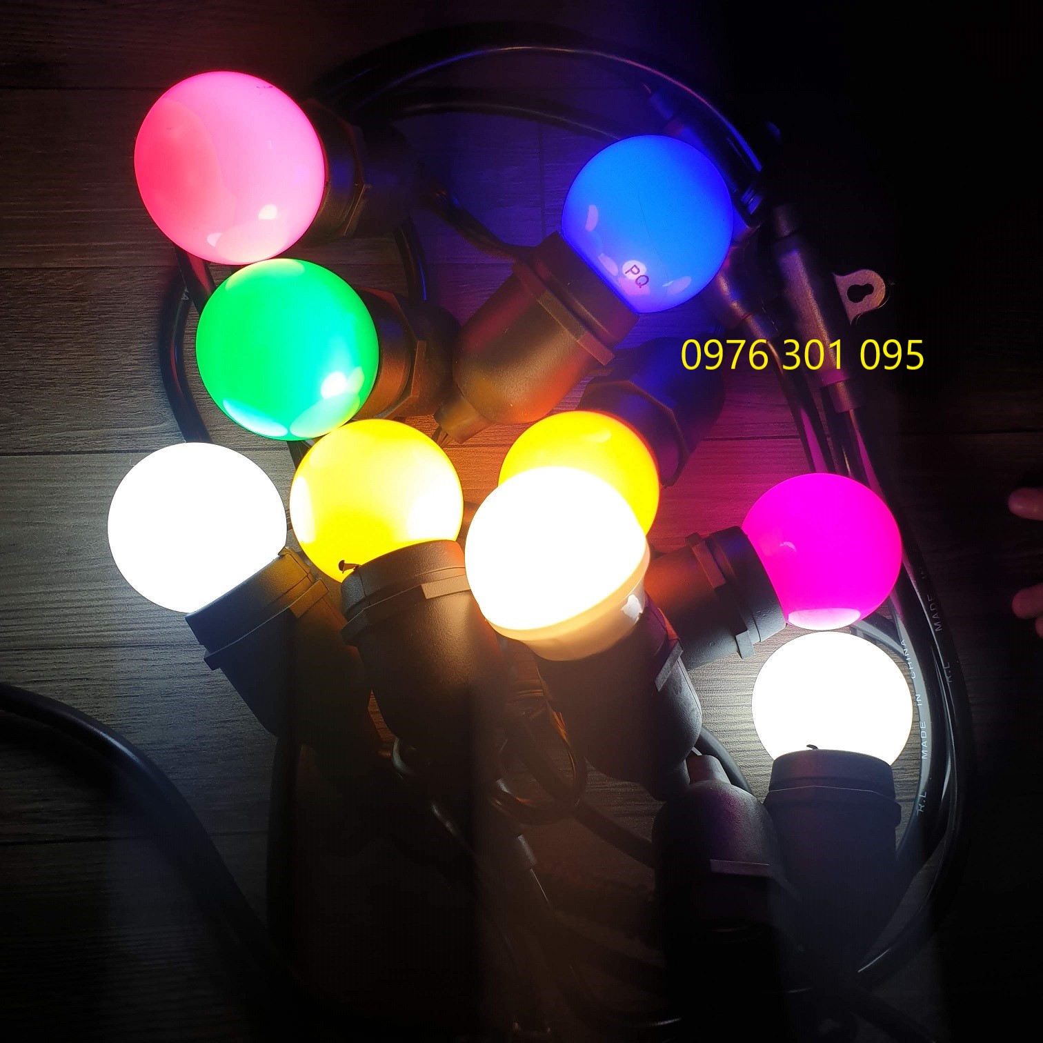 Bóng led chanh tròn trang trí 1w