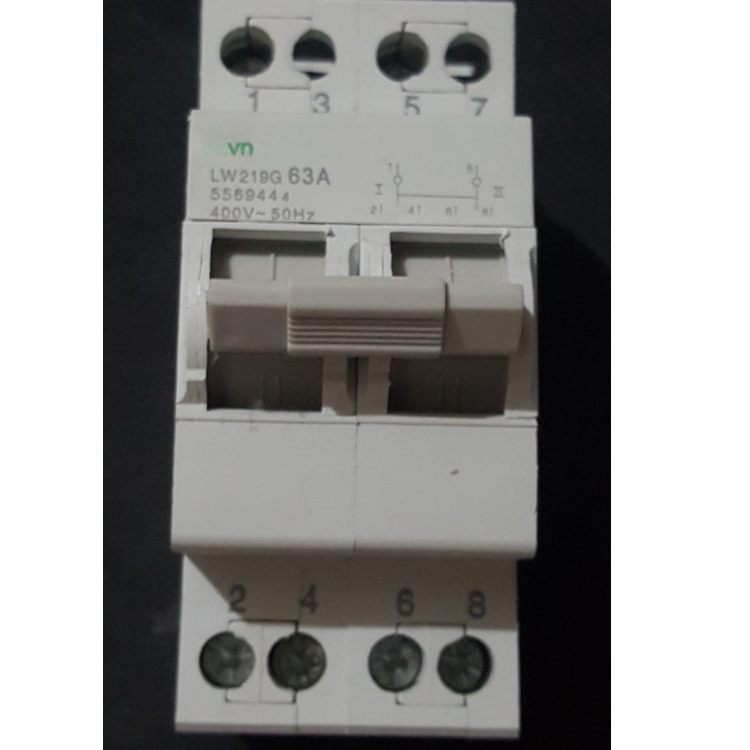 Át đảo chiều 2p 63A VN - Cầu dao đảo chiều 2P dạng aptomat