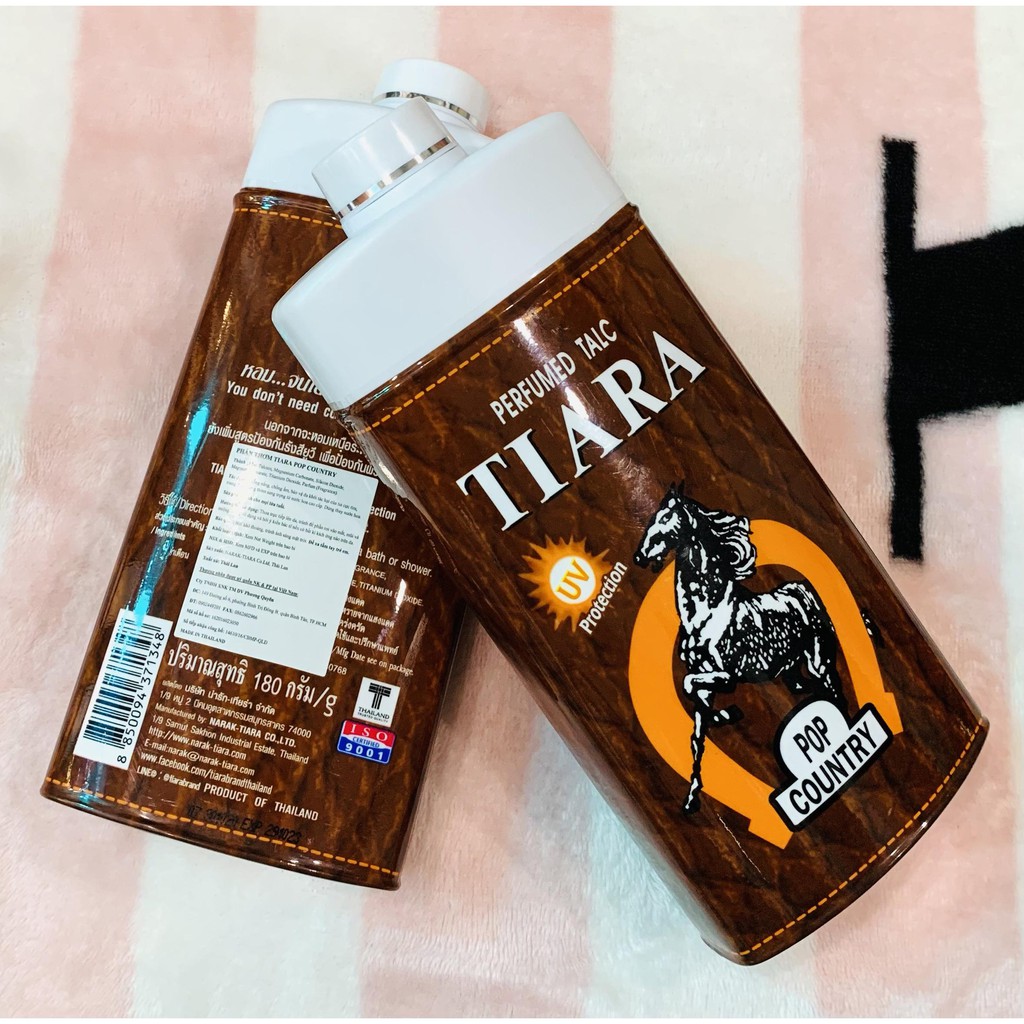 PHẤN THƠM TIARA POP COUNTRY PERFUMED TALC UV PROTECTION - Có 2 lựa chọn ( DÀNH CHO MỌI LỨA TUỔI) - HÀNG THÁI LAN