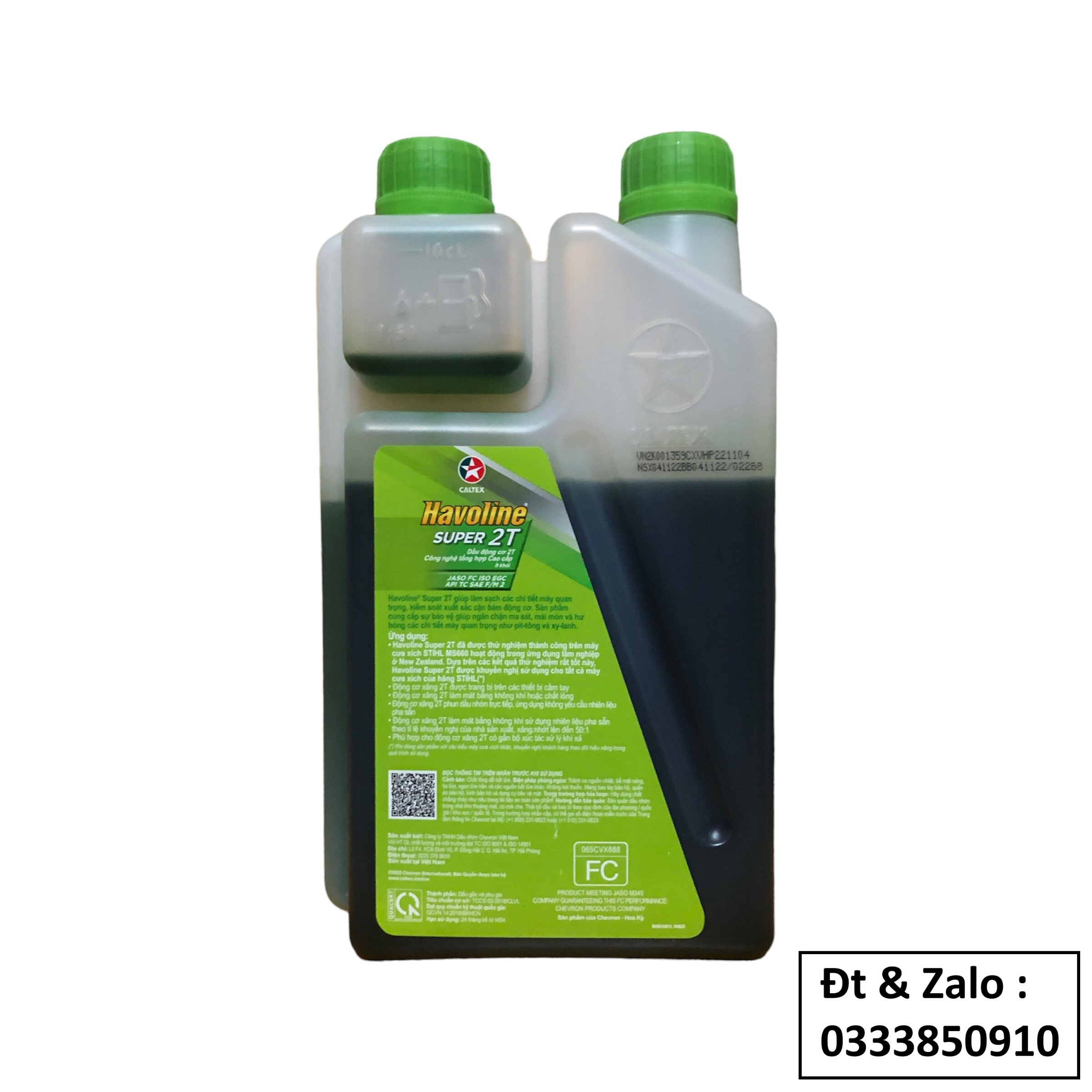 [ CHÍNH HÃNG ] Nhớt 2 thì cao cấp Caltex Havoline Plus 2T & Super 2T [ 1L ]