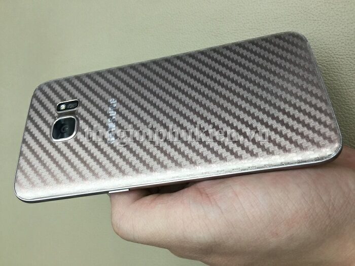 Miếng dán lưng SamSung Galaxy S7 vân Carbon, các bon