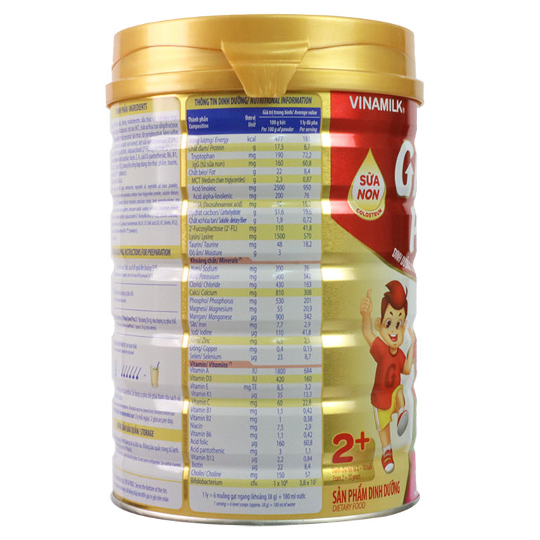 Sữa Dielac Grow Plus 2+ 850g (2-10 tuổi)
