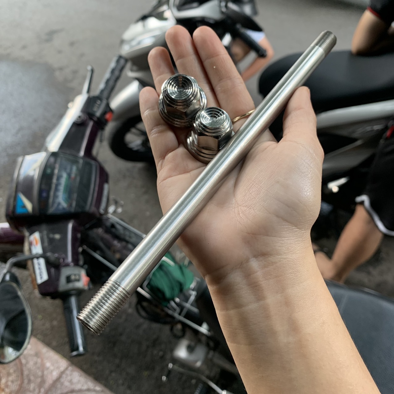 [HCM]CỐT + TÁN INOX 304 CHO EXCITER 135 - SIRIUS