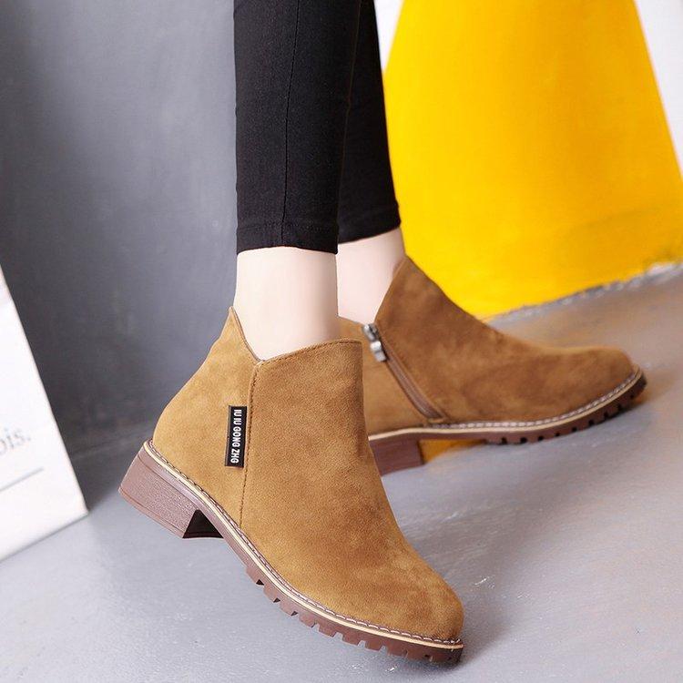 Boot cổ thấp da lộn xinh xắn