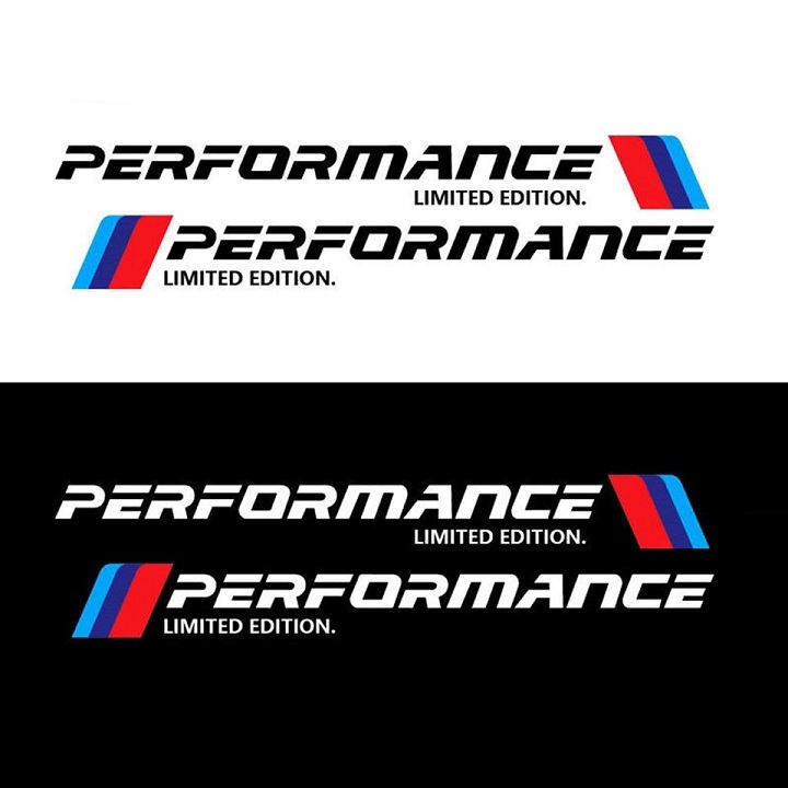 [HCM]Bộ 2 tem dán cửa xe ô tô Performance