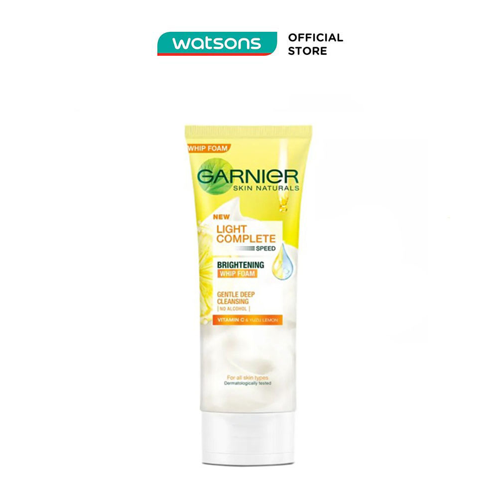 Sữa Rửa Mặt Dạng Bọt Garnier Light Complete Speed Brightening Whip Foam 100ml