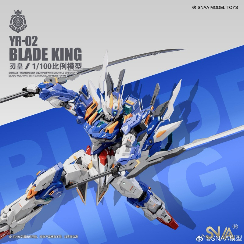 Mô hình lắp ráp MG 1/100 YR-02 Blade King ( tặng kèm base và decal nước )