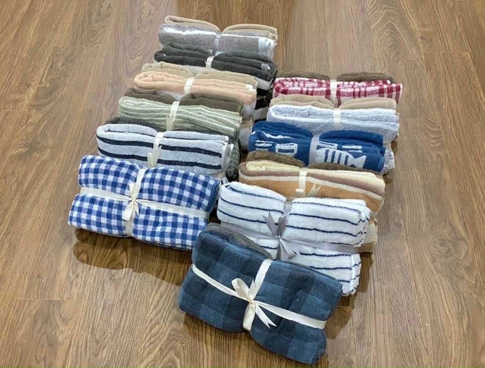 Combo 3 chiếc Khăn tắm Muji Xuất nhật, KT 60x120cm