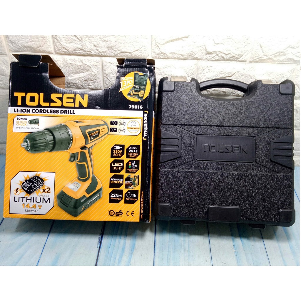 MÁY KHOAN PIN 14.4V (2 PIN) TOLSEN 79016